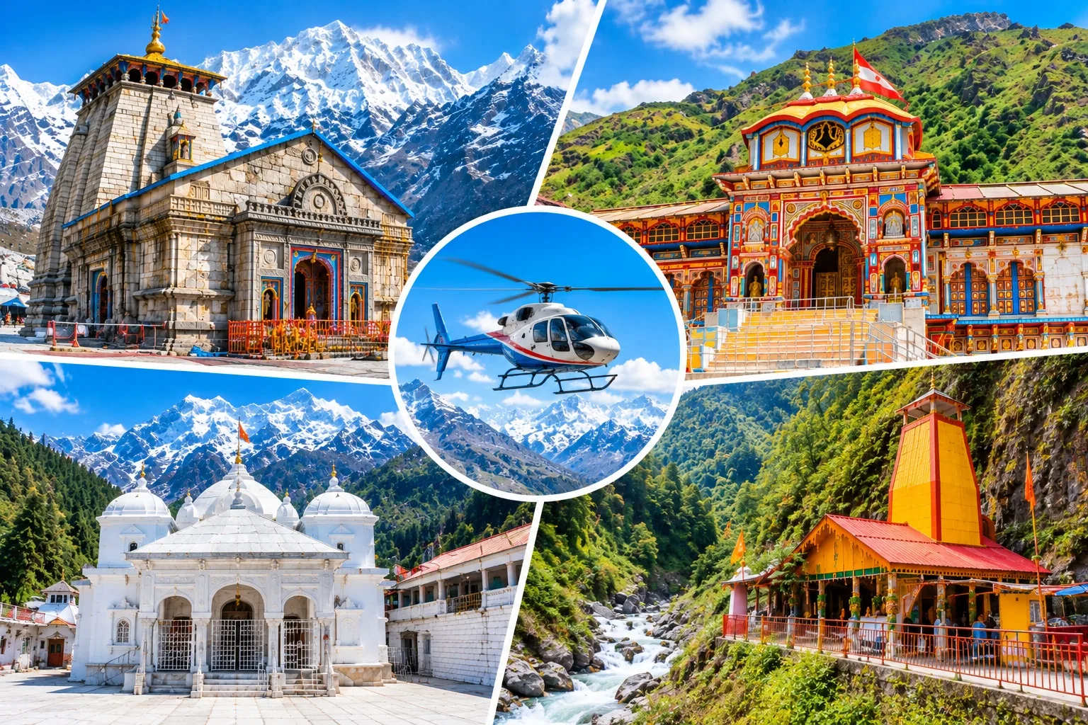 Char Dham Yatra Package by Helicopter 5 Days | 4 Nights