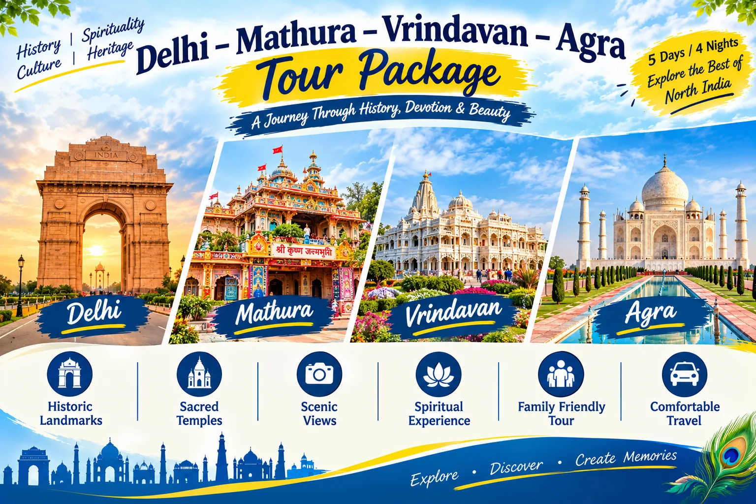 Delhi–Mathura–Vrindavan–Agra Tour Package
