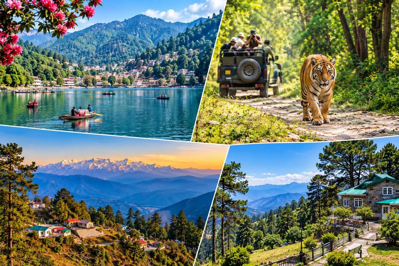 Nainital–Jim Corbett National Park–Kausani–Ranikhet Tour Package